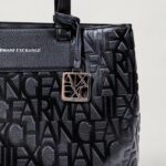 Borsa Armani Exchange SHOPPING BAG Nero - Foto 3