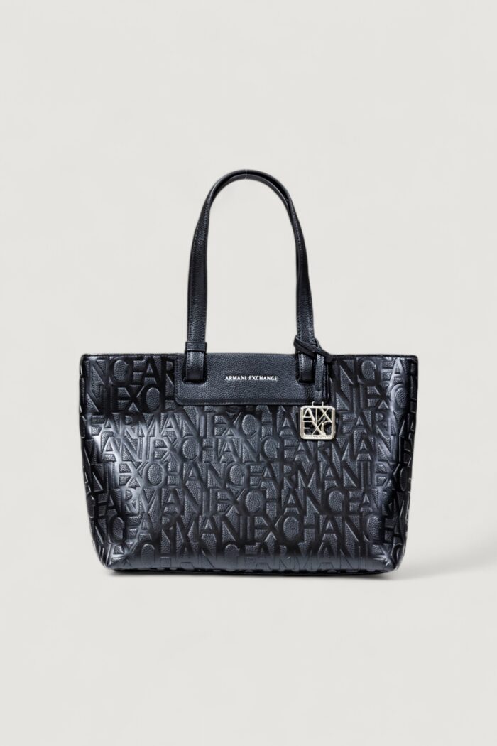 Borsa Armani Exchange SHOPPING BAG Nero