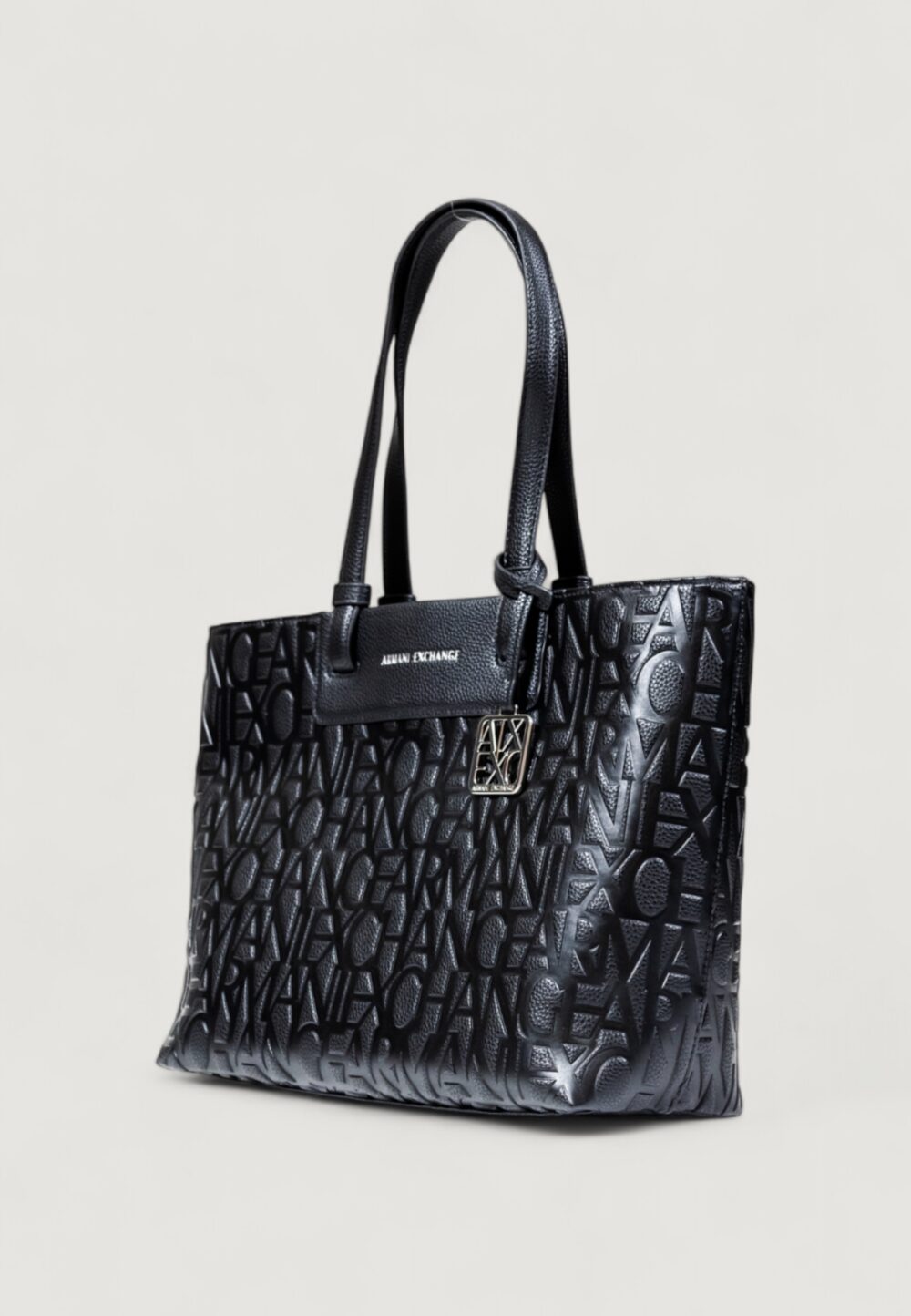 Borsa Armani Exchange SHOPPING BAG Nero - Foto 3
