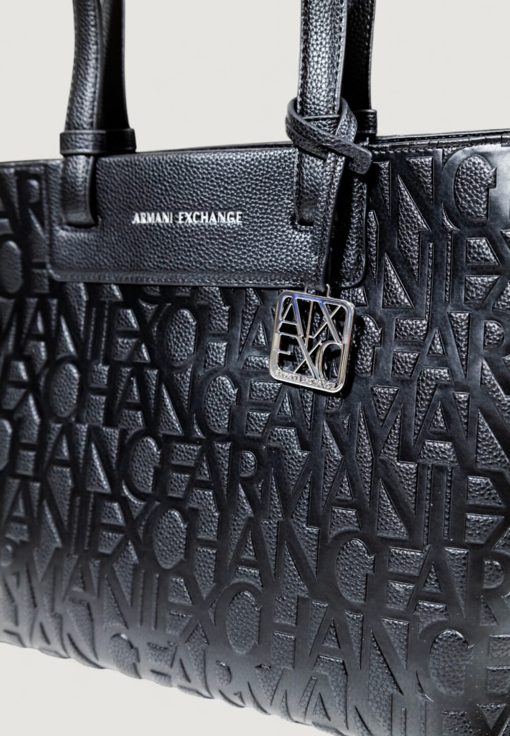 Borsa Armani Exchange SHOPPING BAG Nero - Foto 2