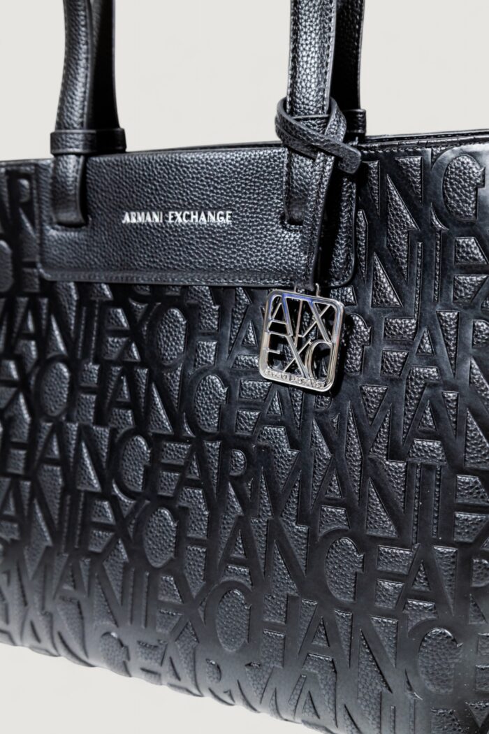 Borsa Armani Exchange SHOPPING BAG Nero