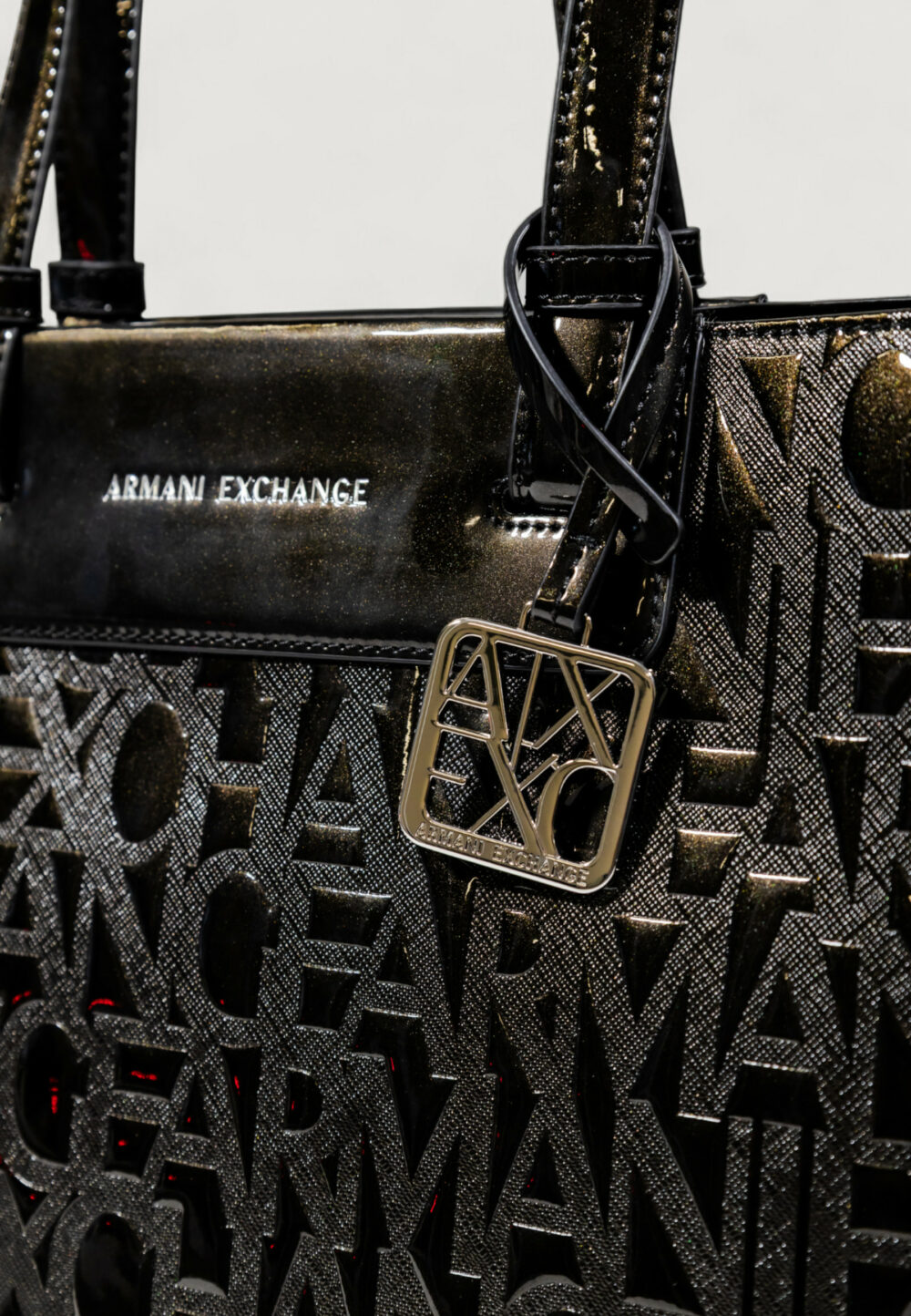 Borsa Armani Exchange SHOPPING BAG Nero - Foto 2