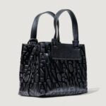 Borsa Armani Exchange SHOPPING BAG Nero - Foto 5
