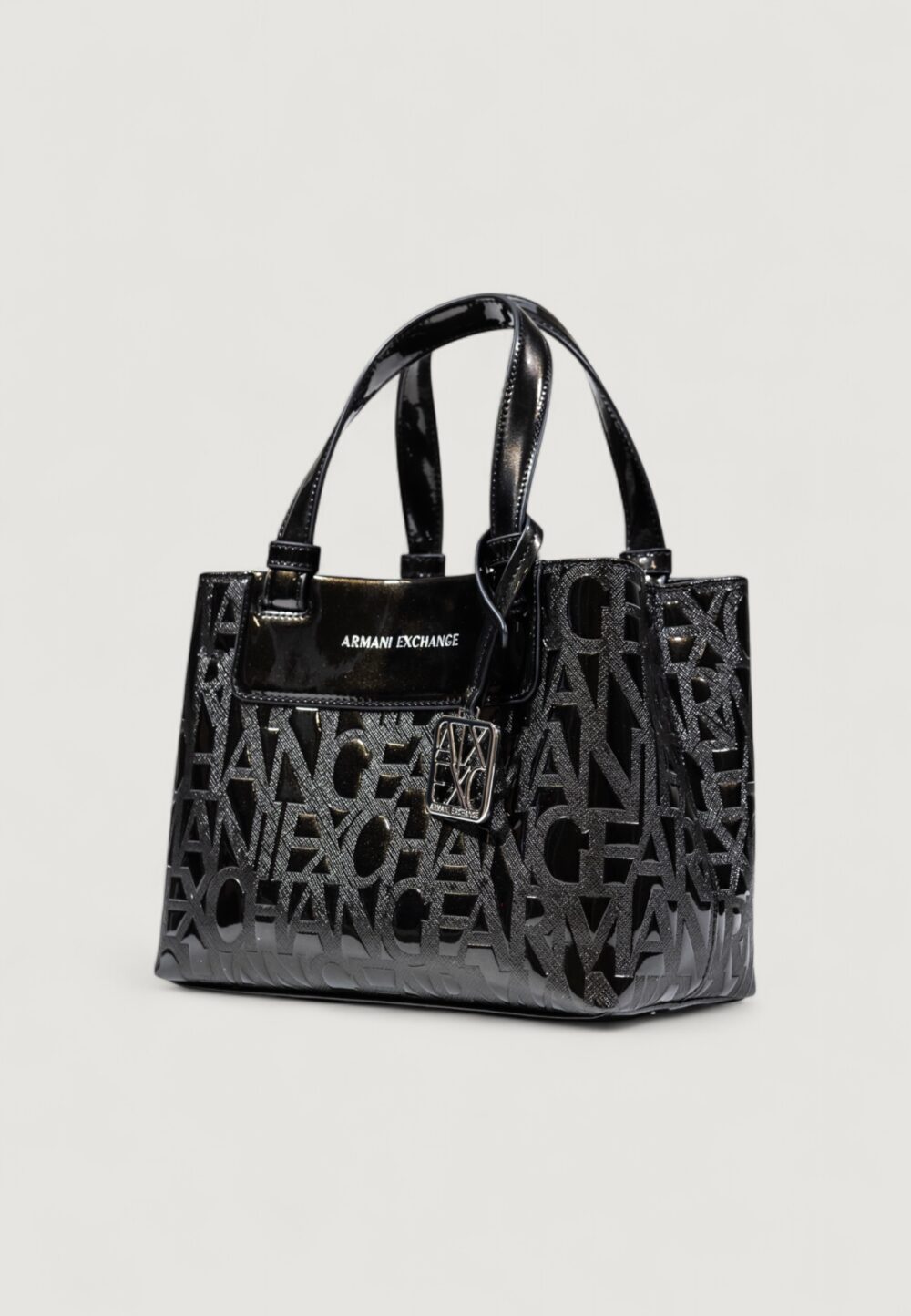Borsa Armani Exchange SHOPPING BAG Nero - Foto 4