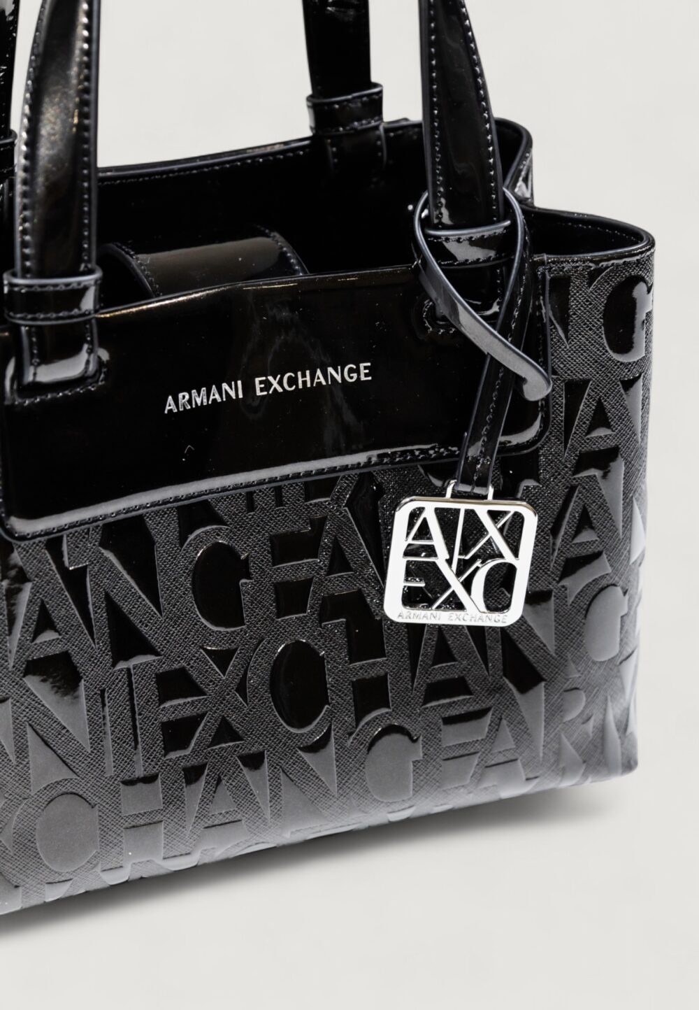 Borsa Armani Exchange SHOPPING BAG Nero - Foto 3