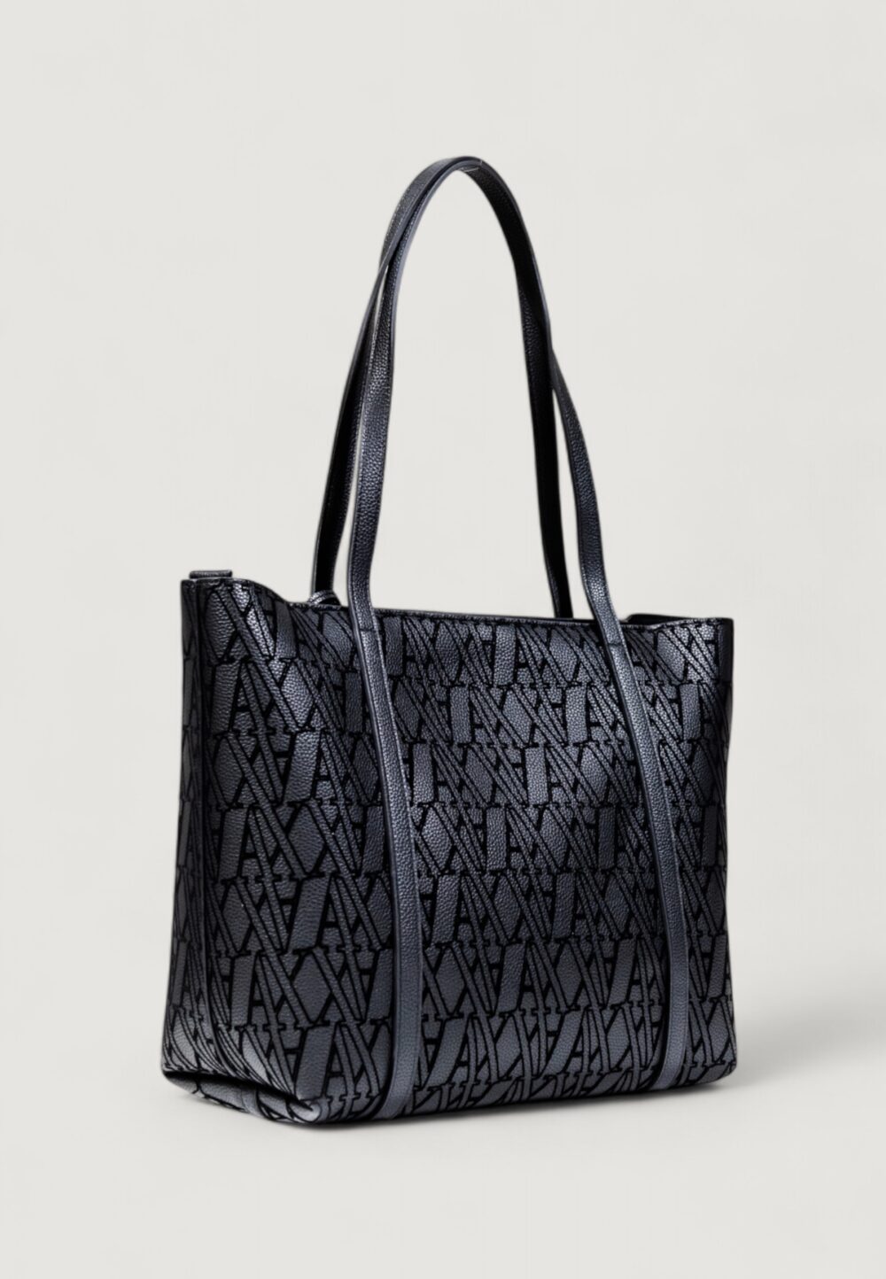 Borsa Armani Exchange SHOPPING BAG Nero - Foto 5