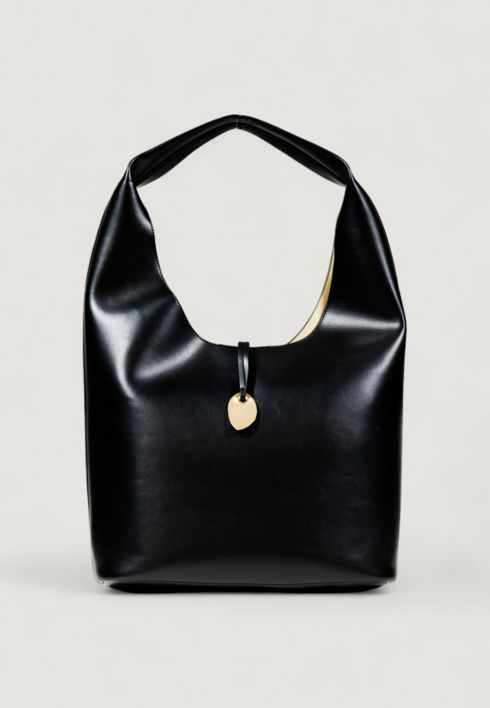 Borsa Calvin Klein STN LCK SLCHY LRG SH Nero - Foto 1