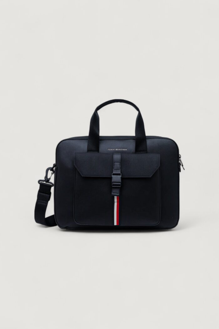Borsa Tommy Hilfiger TH FOUNDATION COMPUTER BAG Blu – AM0AM13478