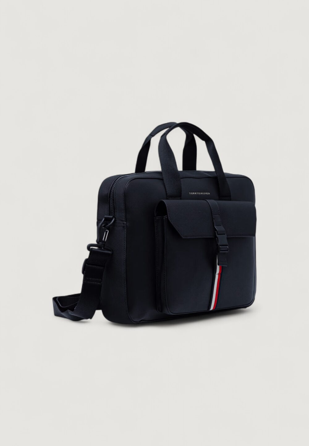 Borsa Tommy Hilfiger TH FOUNDATION COMPUTER BAG Blu - Foto 2