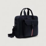 Borsa Tommy Hilfiger TH FOUNDATION COMPUTER BAG Blu - Foto 2
