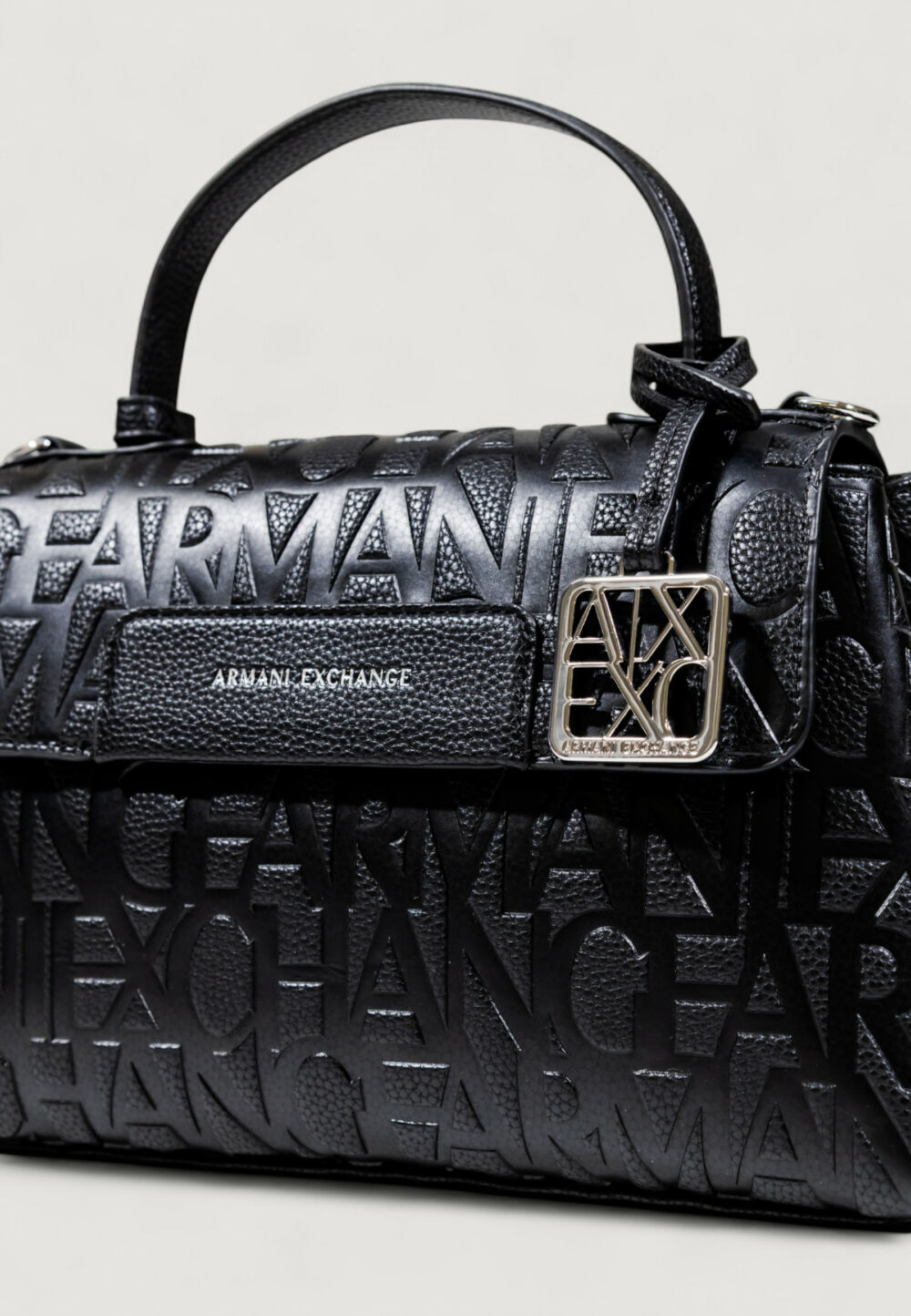 Borsa Armani Exchange TOP HANDLE BAG Nero - Foto 3