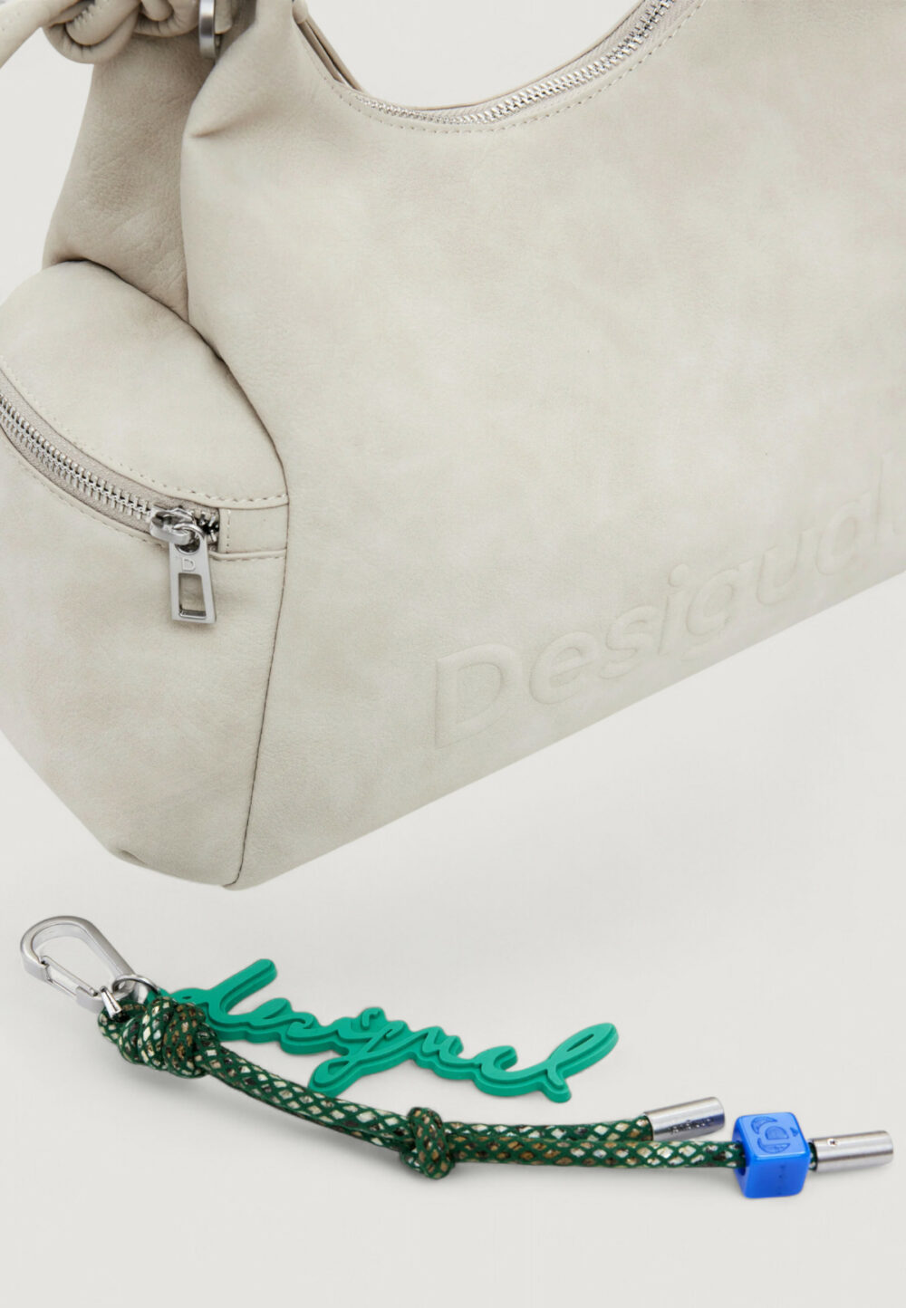 Borsa Desigual BAG HALF LOGO MONTVILLE Beige chiaro - Foto 4