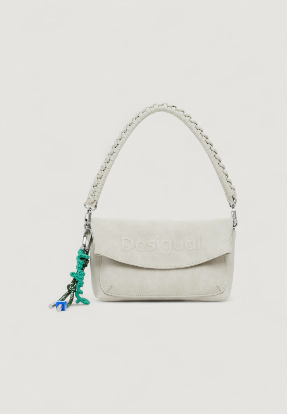 Borsa Desigual BAG HALF LOGO TROKEL PIE Beige chiaro - Foto 1