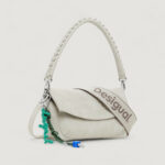 Borsa Desigual BAG HALF LOGO TROKEL PIE Beige chiaro - Foto 2