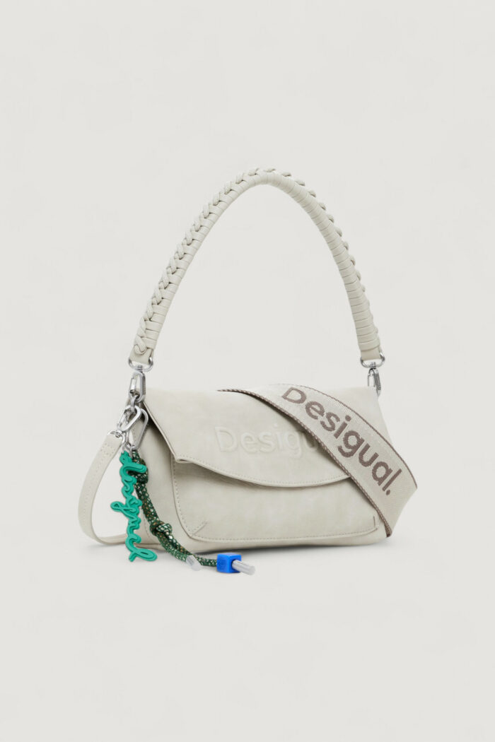 Borsa Desigual BAG HALF LOGO TROKEL PIE Beige chiaro