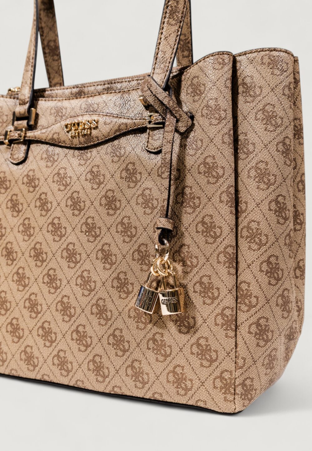 Borsa Guess KATYA MULTI COMP TOTE Beige - Foto 3