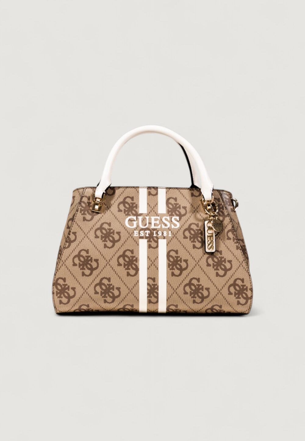 Borsa Guess NOELLE II LUXURY SATCHEL Beige - Foto 1