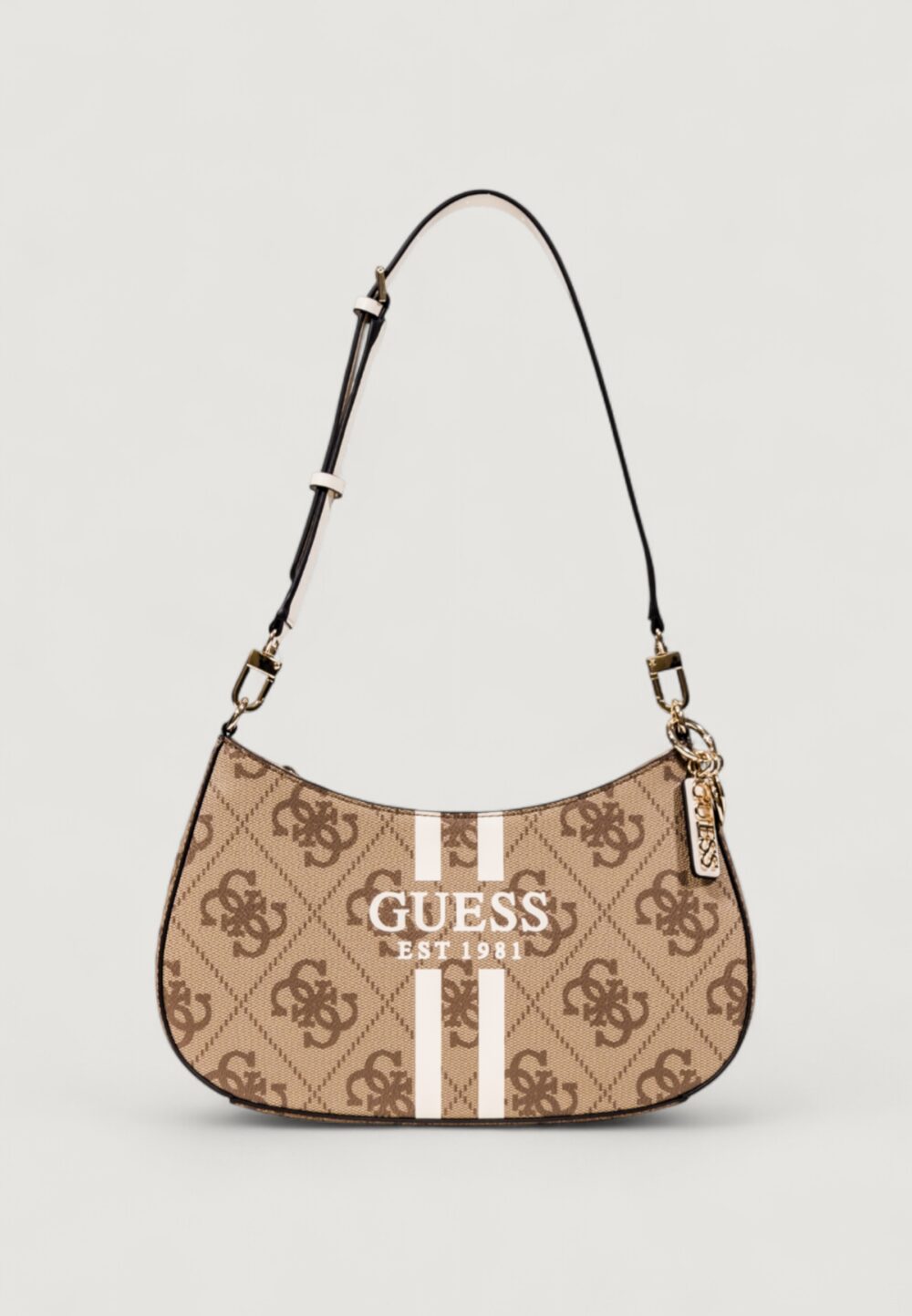 Borsa Guess NOELLE II TOP ZIP SHOULDER BAG Beige - Foto 1
