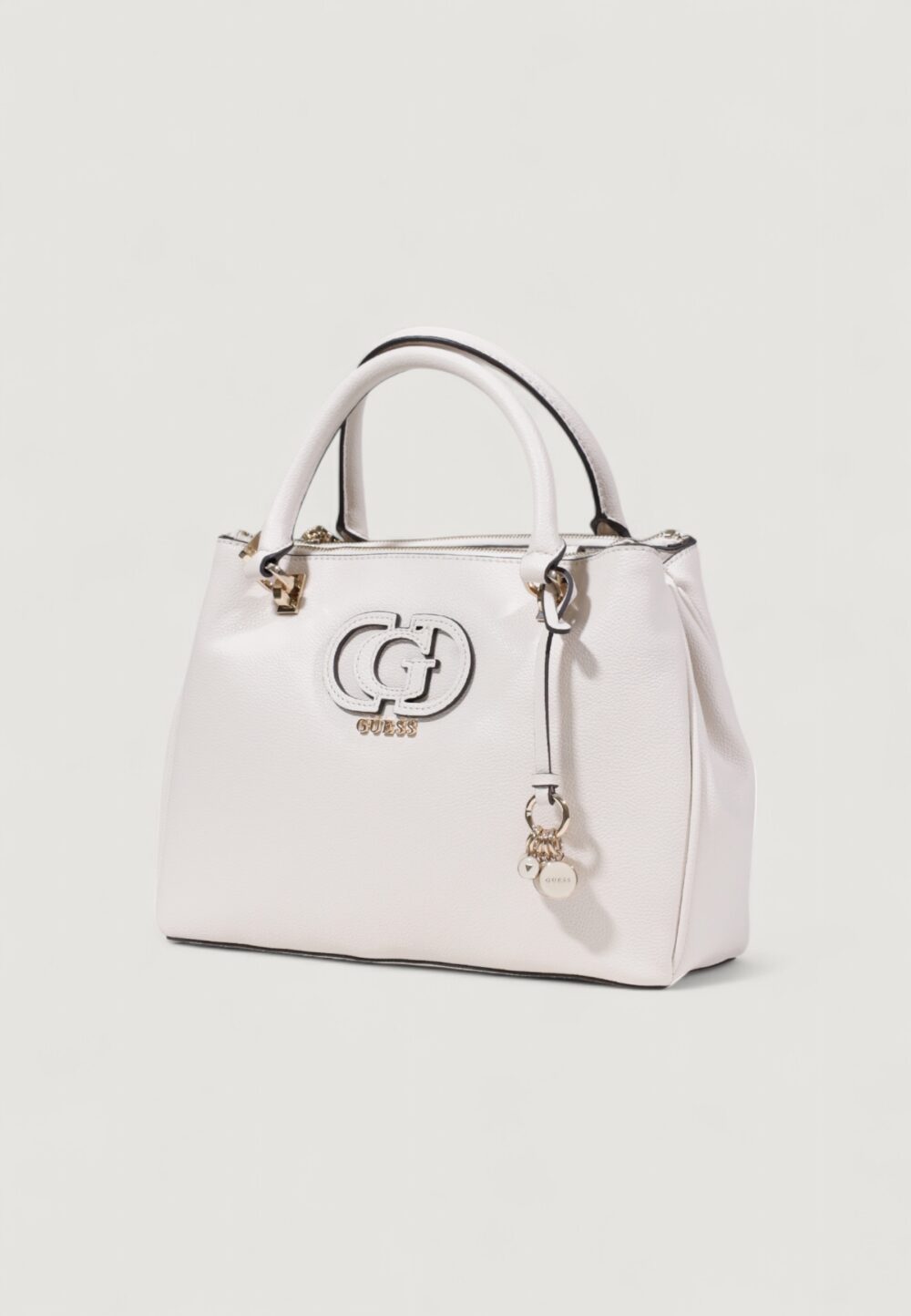 Borsa Guess CALEBRA HOBO STATUS SATCHEL Bianco - Foto 4