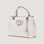 Borsa Guess CALEBRA HOBO STATUS SATCHEL Bianco - Foto 4