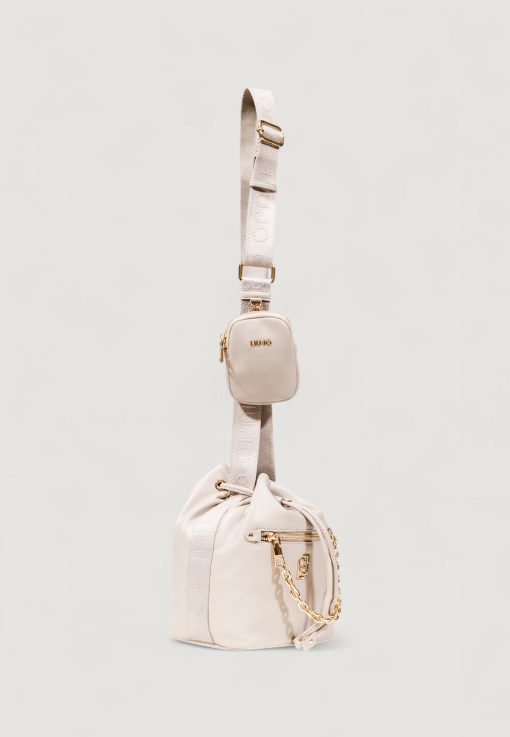 Borsa Liu-Jo S BUCKET Grigio Chiaro - Foto 3