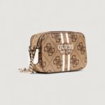 Borsa Guess NOELLE II CROSSBODY CAMERA Beige - Foto 4