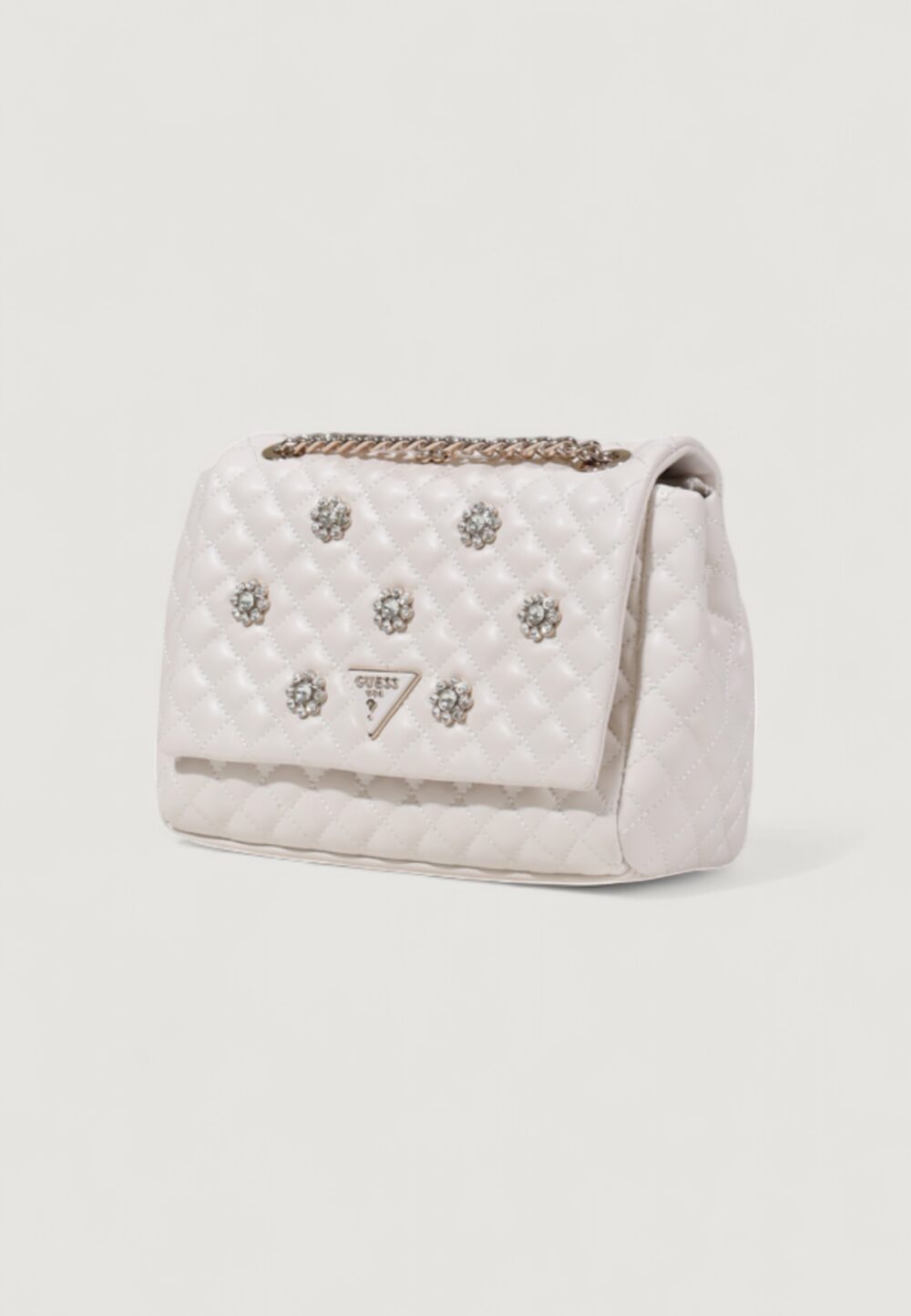 Borsa Guess EVERLEE CONVERTIBLE XBODY FLAP Bianco - Foto 4