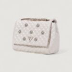 Borsa Guess EVERLEE CONVERTIBLE XBODY FLAP Bianco - Foto 4