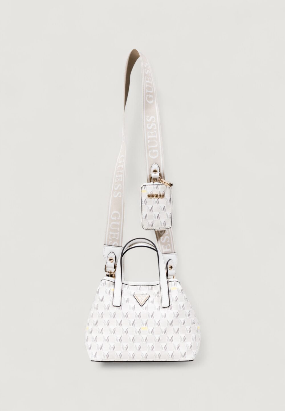 Borsa Guess G WAVE II MINI TOTE Bianco - Foto 3