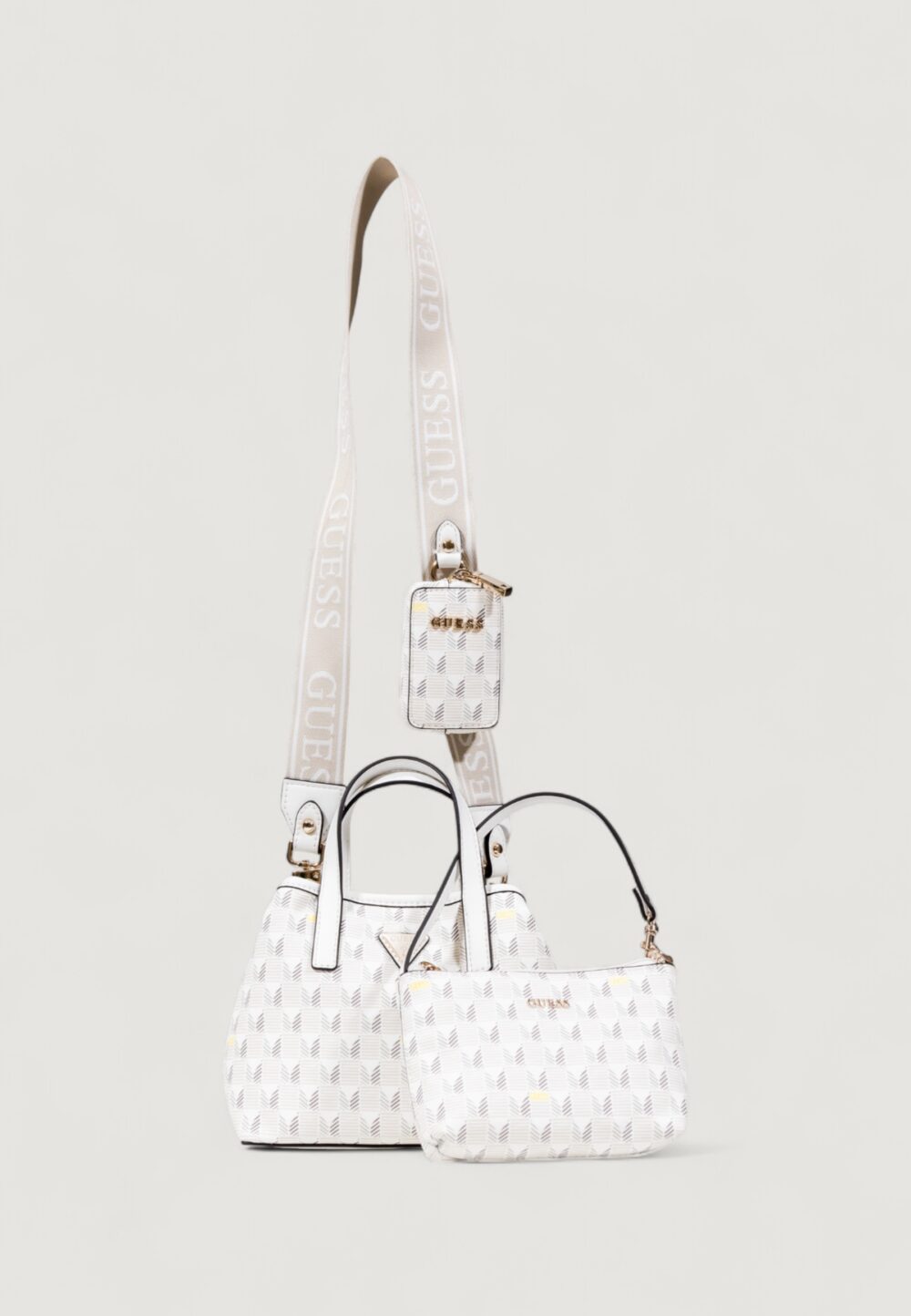 Borsa Guess G WAVE II MINI TOTE Bianco - Foto 4