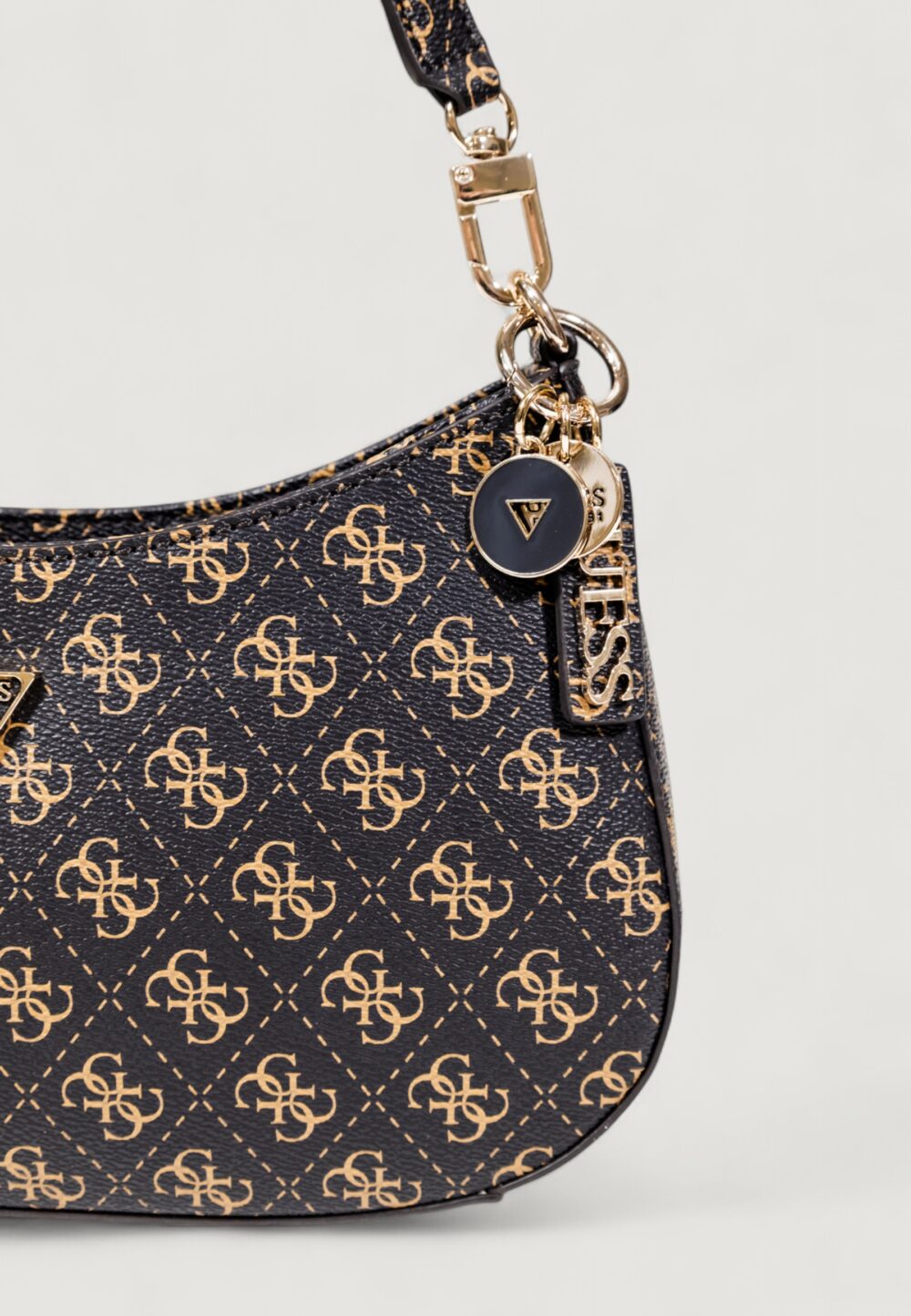 Borsa Guess NOELLE II TOP ZIP SHOULDER BAG Marrone - Foto 4