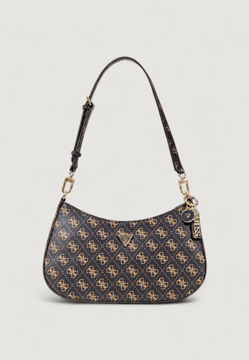 Borsa Guess NOELLE II TOP ZIP SHOULDER BAG Marrone - Foto 1
