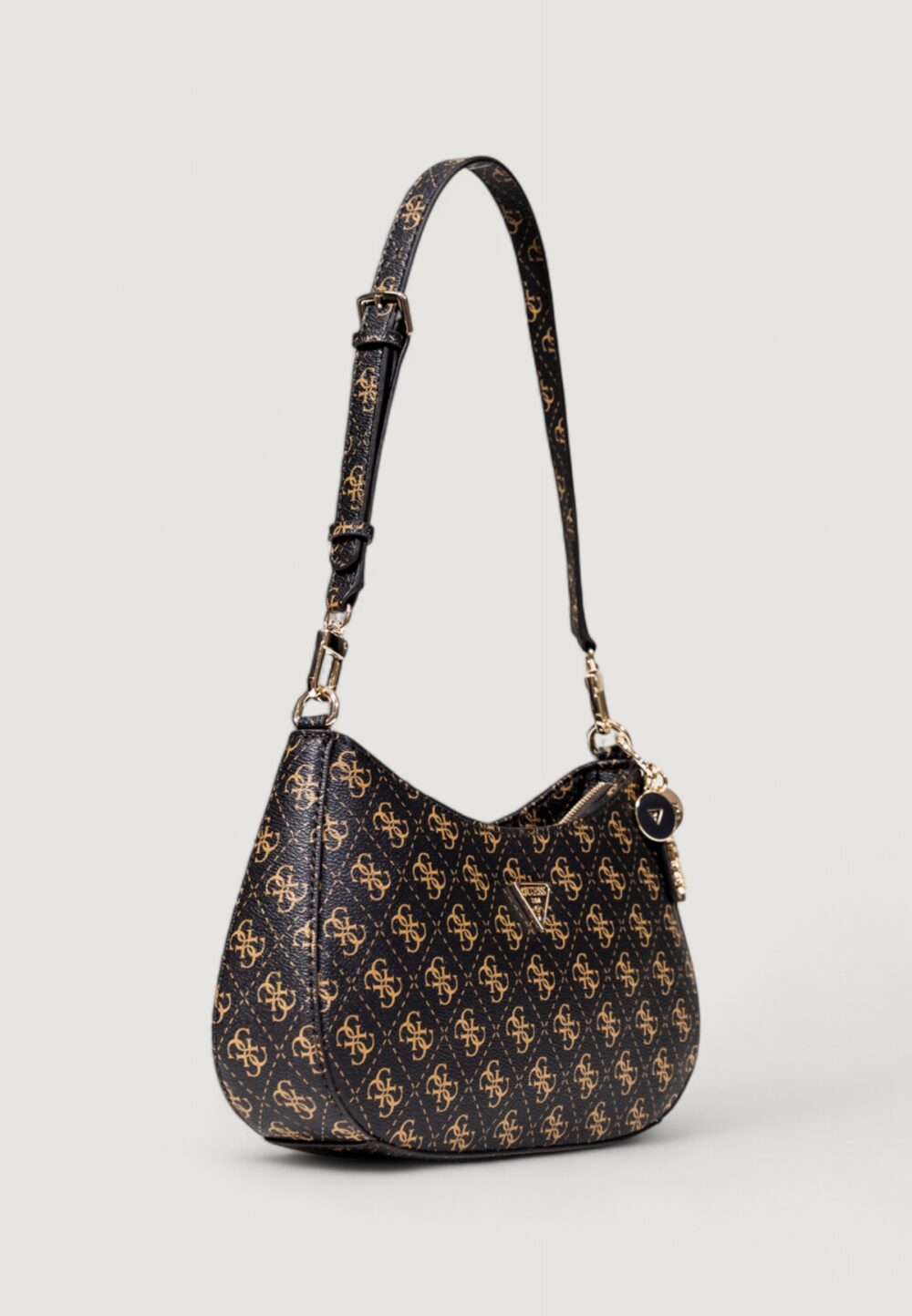 Borsa Guess NOELLE II TOP ZIP SHOULDER BAG Marrone - Foto 3