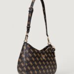 Borsa Guess NOELLE II TOP ZIP SHOULDER BAG Marrone - Foto 3