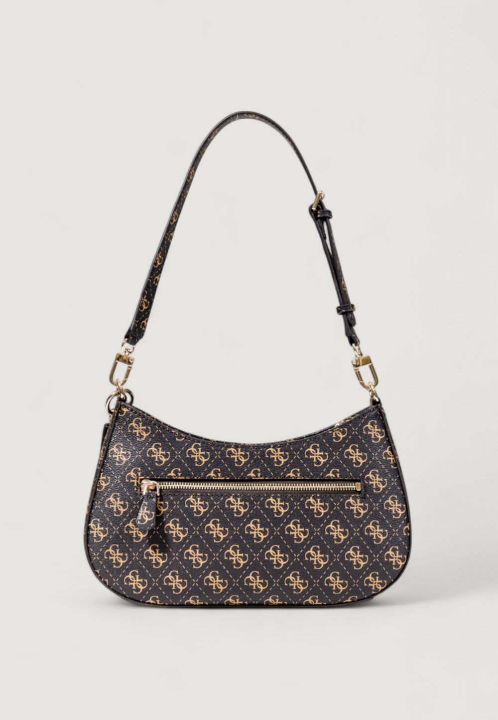 Borsa Guess NOELLE II TOP ZIP SHOULDER BAG Marrone - Foto 5