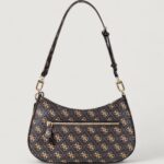 Borsa Guess NOELLE II TOP ZIP SHOULDER BAG Marrone - Foto 5