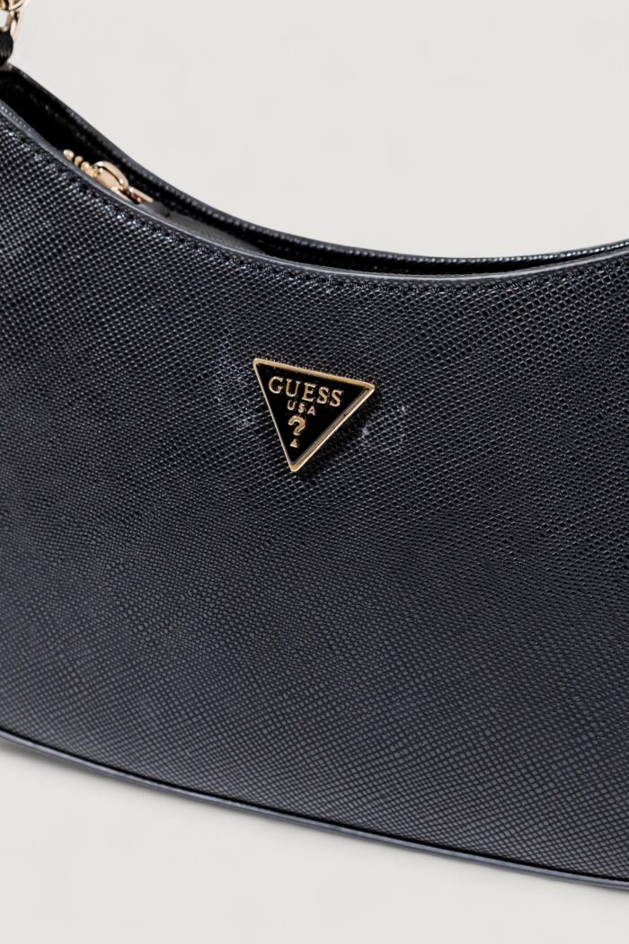 Borsa Guess NOELLE II TOP ZIP SHOULDER BAG Nero