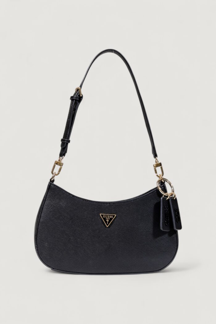 Borsa Guess NOELLE II TOP ZIP SHOULDER BAG Nero