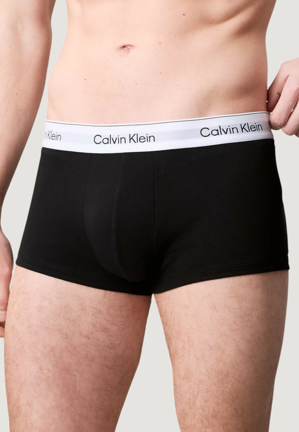 Boxer Calvin Klein Underwear LOW RISE TRUNK 3PK Nero - Foto 4