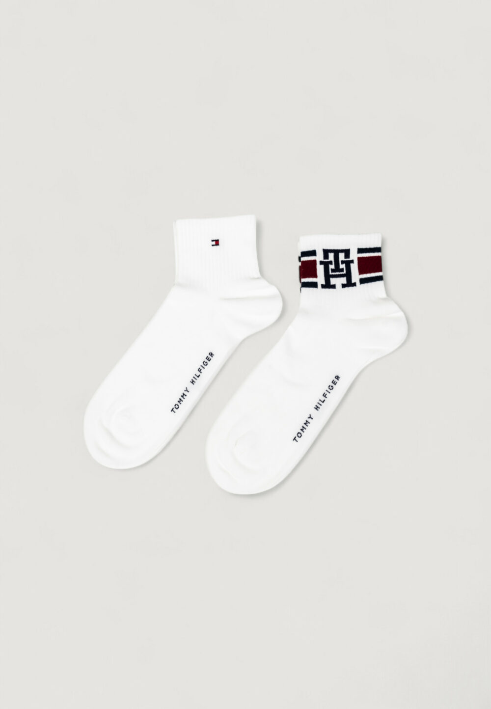 Calzini corti Tommy Hilfiger TH MEN QUARTER 2P SPORT Bianco - Foto 2