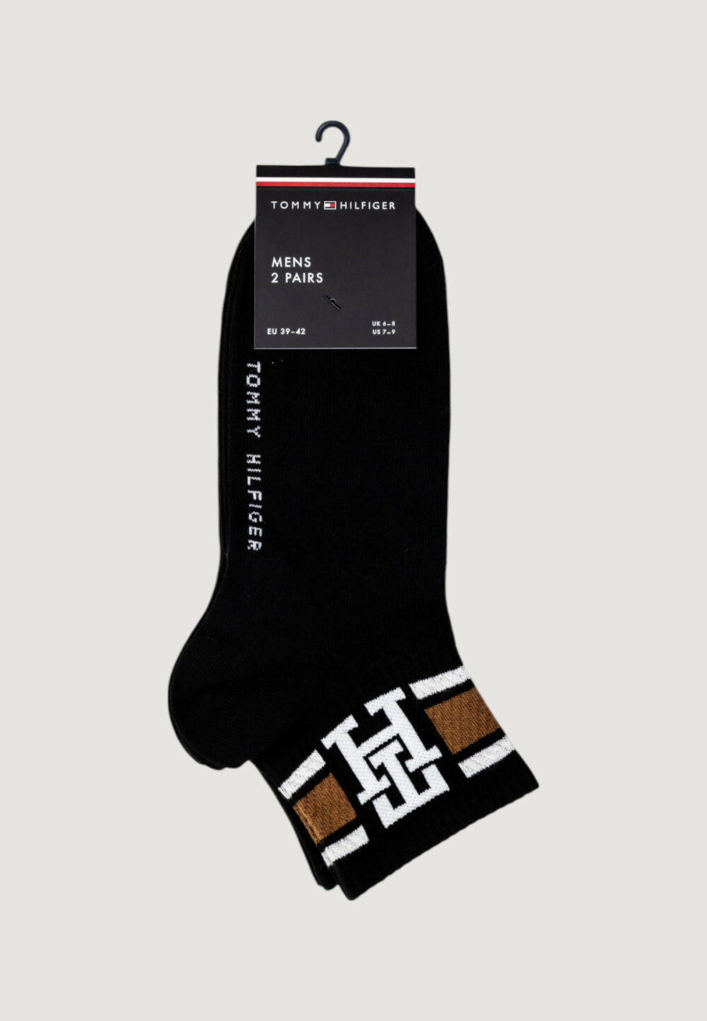 Calzini corti Tommy Hilfiger TH MEN QUARTER 2P SPORT Nero - Foto 2