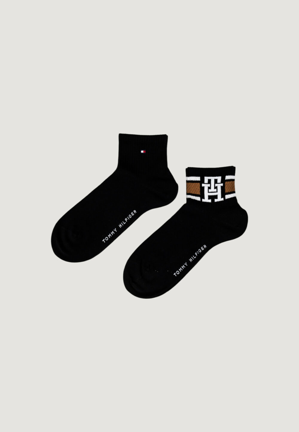Calzini corti Tommy Hilfiger TH MEN QUARTER 2P SPORT Nero - Foto 1