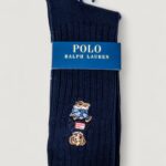 Calzini Lunghi Ralph Lauren EMBRDRD BR C-CREW SOCK-SINGLE Blue scuro - Foto 1