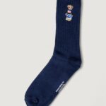 Calzini Lunghi Ralph Lauren EMBRDRD BR C-CREW SOCK-SINGLE Blue scuro - Foto 2