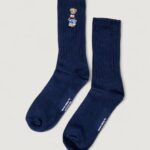 Calzini Lunghi Ralph Lauren EMBRDRD BR C-CREW SOCK-SINGLE Blue scuro - Foto 4