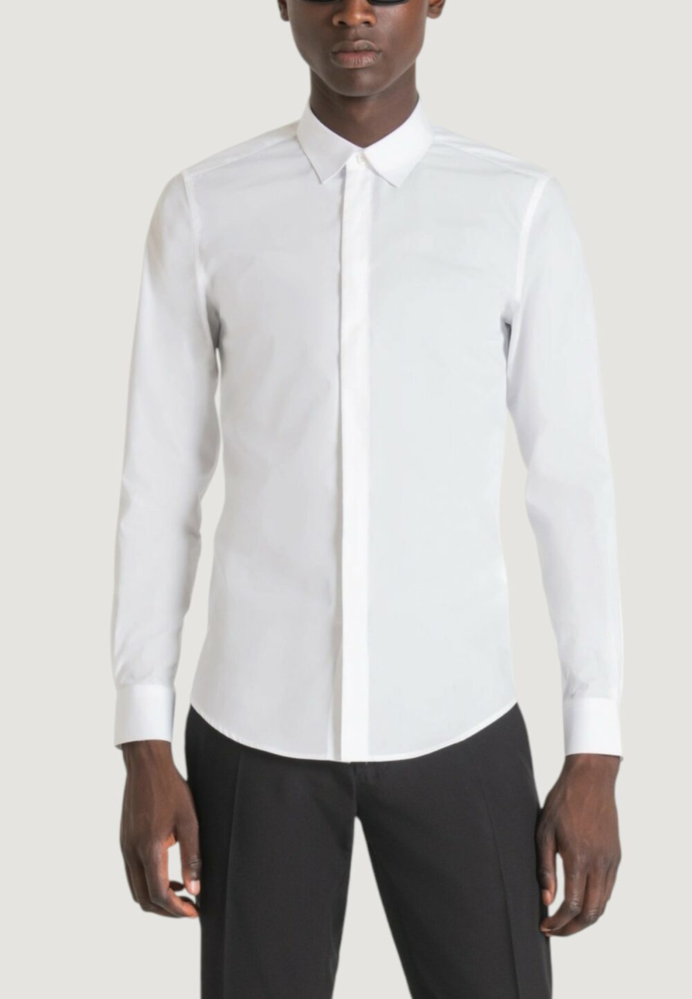 Camicia manica lunga Antony Morato LONDON SLIM FIT Bianco - Foto 3
