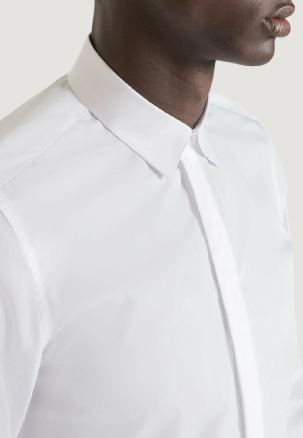 Camicia manica lunga Antony Morato LONDON SLIM FIT Bianco - Foto 4
