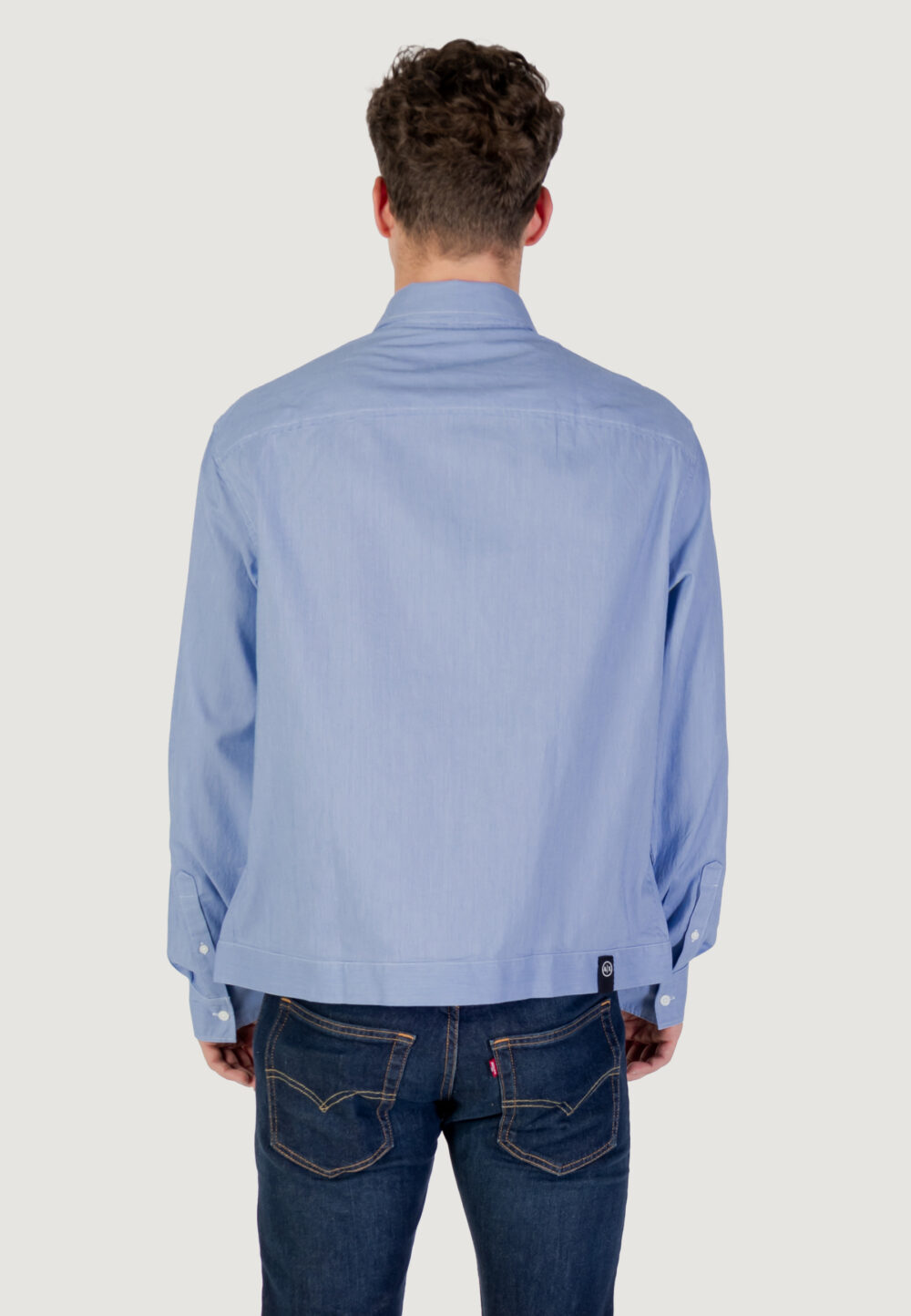Camicia manica lunga Armani Exchange  Blu - Bianco - Foto 5