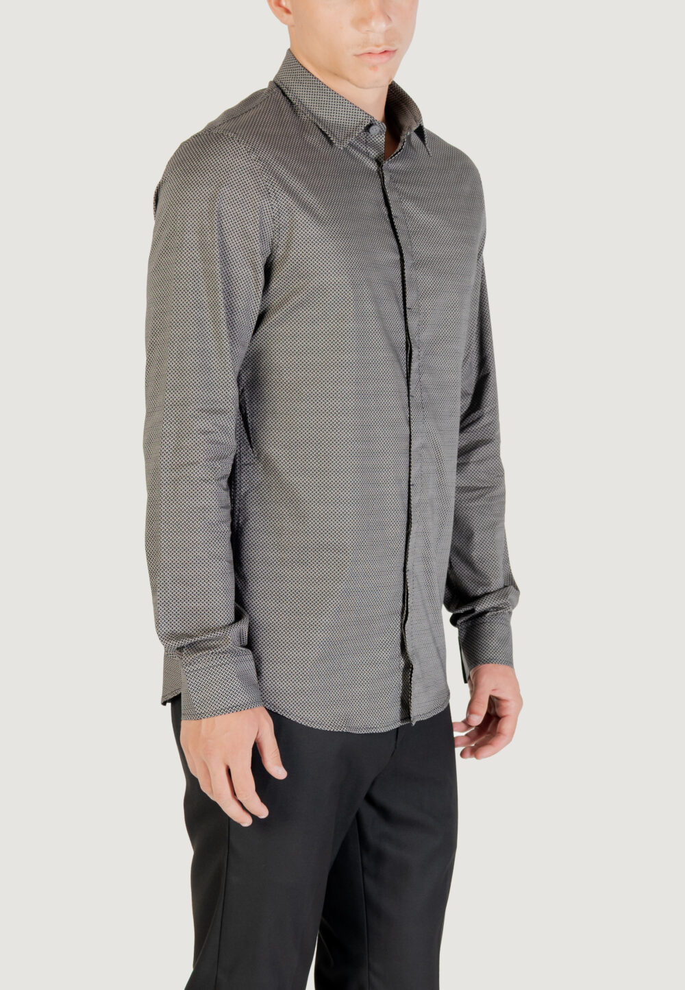 Camicia manica lunga Armani Exchange  Blue scuro - Foto 3