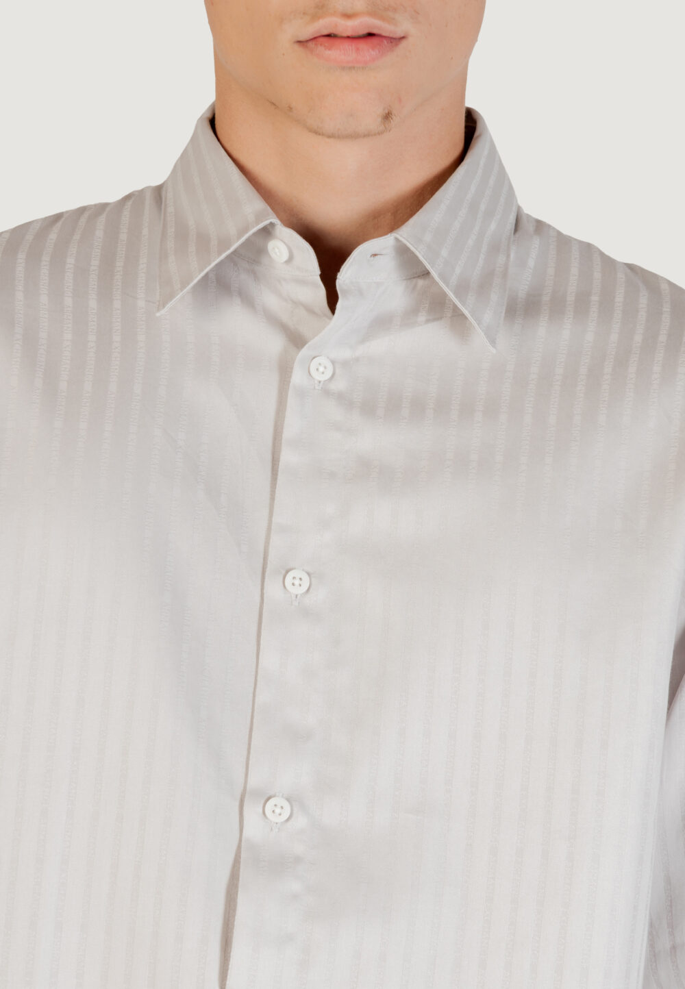 Camicia manica lunga Armani Exchange  Grigio Chiaro - Foto 2